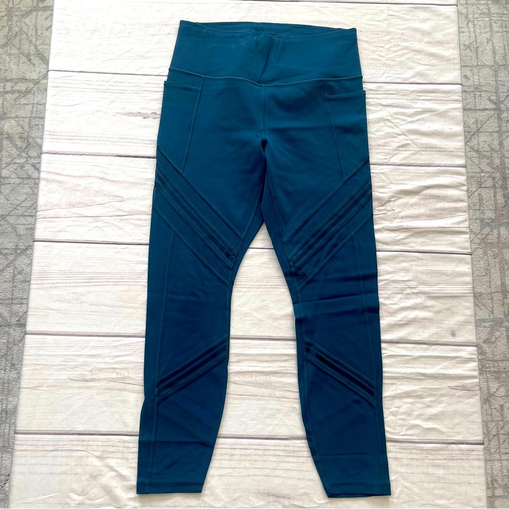 Athleta Blue High-Waisted Leggings